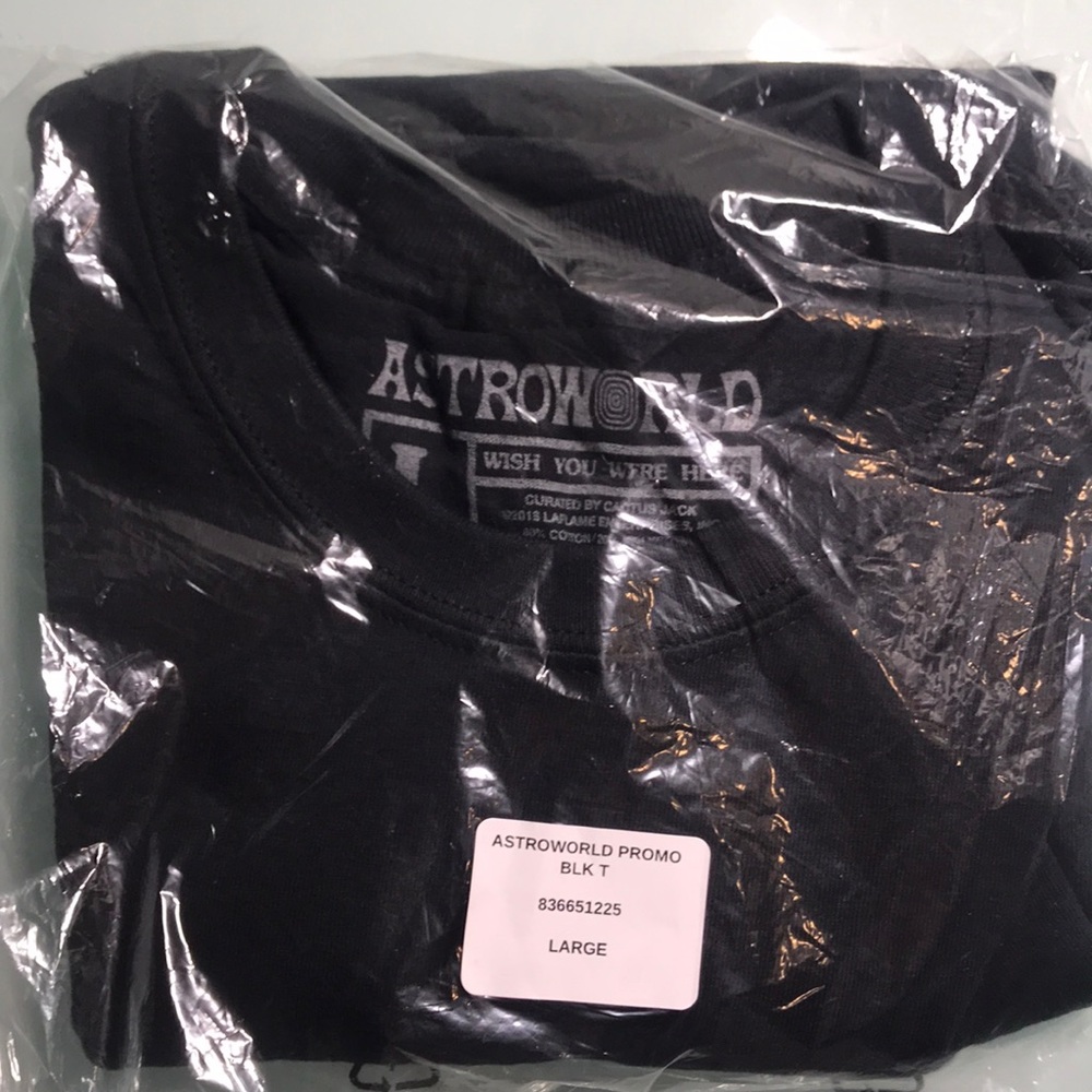 ASTROWORLD promo black tee Size L